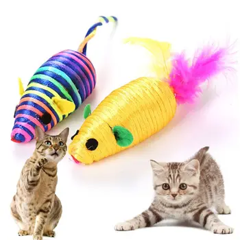 Colorful Tail Line Feather Mouse Interesting Exercise Fun Interactive Toy for Cats Kitten Dogs
Colorful Tail Line Feather Mouse Interesting Exercise Fun Interactive Toy for Cats Kitten Dogs