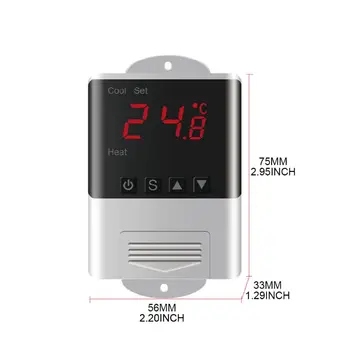 2020 New DTC-1200 AC 110-220V Digital Temperature Controller LED Display Cool/Heat Mode T
2020 New DTC-1200 AC 110-220V Digital Temperature Controller LED Display Cool/Heat Mode T