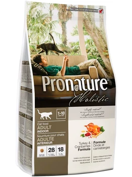 PRONATURE PRONATURE HOLISTIC CAT ADULT INDOOR for adult cats who live at home with turkey and cranberries
PRONATURE PRONATURE HOLISTIC CAT ADULT INDOOR for adult cats who live at home with turkey and cranberries