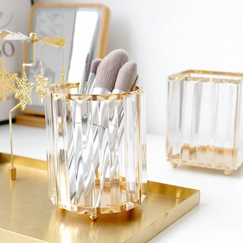 Metal Glass Makeup Brush Bucket Cosmetic Lipstick Comb Eye Shadow Storage Pen Holder Multifunction Desktop Organizer
Metal Glass Makeup Brush Bucket Cosmetic Lipstick Comb Eye Shadow Storage Pen Holder Multifunction Desktop Organizer