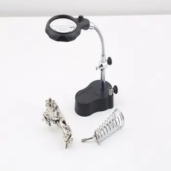 3.5x 12X 3rd Helping Clip LED Lighting Handheld Reading Magnifying Soldering Iron Stand Glass Len Magnifier Table Light
3.5x 12X 3rd Helping Clip LED Lighting Handheld Reading Magnifying Soldering Iron Stand Glass Len Magnifier Table Light