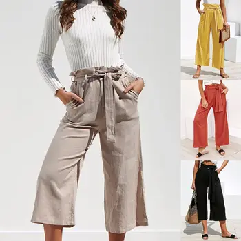 2020 Summer Women Wide Leg Pants Pleated Belted Trousers Loose Cargo Pants Ladies Streetwear
2020 Summer Women Wide Leg Pants Pleated Belted Trousers Loose Cargo Pants Ladies Streetwear