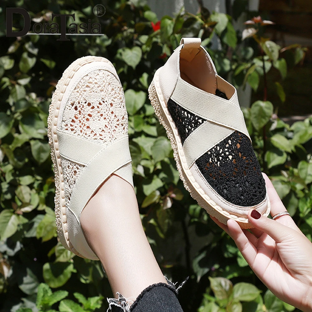 DORATASIA new fashion women's Shallow Mesh Flats Shoes Woman Hollow Loafers Shoes Woman Comfort Women's Leisure Shoes Woman
DORATASIA new fashion women's Shallow Mesh Flats Shoes Woman Hollow Loafers Shoes Woman Comfort Women's Leisure Shoes Woman