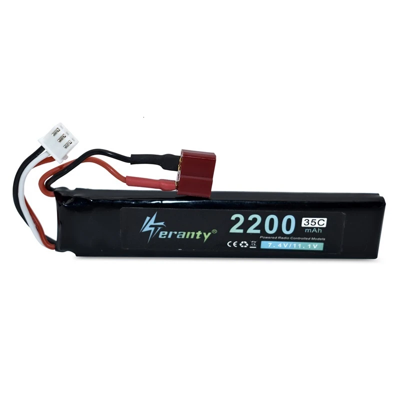 TREANTY POWER 7 4 V Аккумулятор для водяного пистолета Lipo 2S 2200mAh 35C AKKU Mini Airsoft BB Воздушный