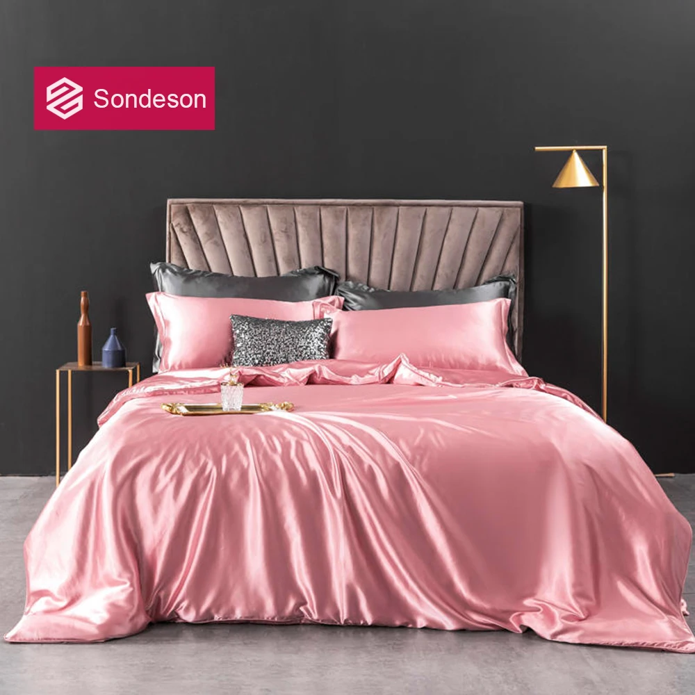 Sondeson Women 100% Silk Beauty Pink Bedding Set 25 Momme Silk Duvet Cover Sets Soft Flat Sheet Pillowcase Bed Set Free Shipping
Sondeson Women 100% Silk Beauty Pink Bedding Set 25 Momme Silk Duvet Cover Sets Soft Flat Sheet Pillowcase Bed Set Free Shipping