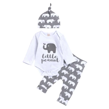 Infant Baby Boy Outfits Clothes Set Romper Tops Long Sleeve Pants hat 3PC outfit Baby Boys Clothing Set 
Infant Baby Boy Outfits Clothes Set Romper Tops Long Sleeve Pants hat 3PC outfit Baby Boys Clothing Set