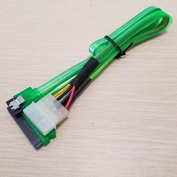 Hard Drive 22Pin(7Pin + 15Pin) to SATA 4Pin Male & ATA Serial Connected Data Cable Extension Cable Green
Hard Drive 22Pin(7Pin + 15Pin) to SATA 4Pin Male & ATA Serial Connected Data Cable Extension Cable Green