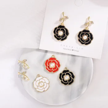 New 40pcs/lot alloy drop oil cartoon rose flowers shape alloy floating locket charms diy jewelry earring/bracelet accessory 
New 40pcs/lot alloy drop oil cartoon rose flowers shape alloy floating locket charms diy jewelry earring/bracelet accessory