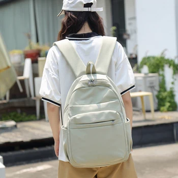 High Quality Pure Color Women Backpack Travel Backpack for Teenage Girls Schoolbag Waterproof Nylon Student Book Bags Mochila 
High Quality Pure Color Women Backpack Travel Backpack for Teenage Girls Schoolbag Waterproof Nylon Student Book Bags Mochila