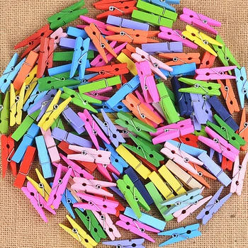10 Pcs Random Mini Colored Spring Wood Clips Clothes Photo Paper Peg Pin Clothespin Craft Clips Party Decoration
10 Pcs Random Mini Colored Spring Wood Clips Clothes Photo Paper Peg Pin Clothespin Craft Clips Party Decoration