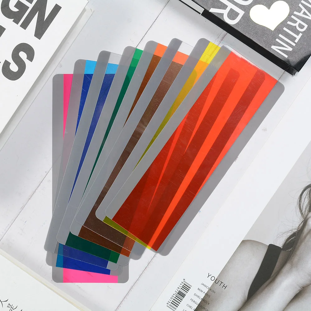 8 Pieces Large Size Guided Reading Strips Highlight Colored Overlays Colorful Bookmark Reading Tracking Rulers for Dyslexics
8 Pieces Large Size Guided Reading Strips Highlight Colored Overlays Colorful Bookmark Reading Tracking Rulers for Dyslexics