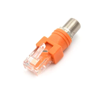 F-Type Connector RF Female To RJ45 Male Coaxial Barrel Coupler Adapter Coax Adapter RJ45 To RF Connector
F-Type Connector RF Female To RJ45 Male Coaxial Barrel Coupler Adapter Coax Adapter RJ45 To RF Connector