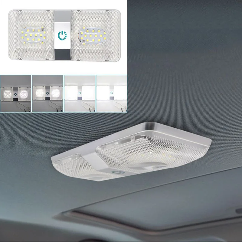 1 Set LED Ceiling Double Dome Light With Screws 6000-6500K Interior Lighting Trailer With On/Off Switch For Camper RV Boat
1 Set LED Ceiling Double Dome Light With Screws 6000-6500K Interior Lighting Trailer With On/Off Switch For Camper RV Boat