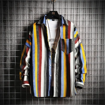 2019 Han edition fashion Men autumn pure cotton loose long sleeve shirts/Male High quality stripe slim fit leisure shirts S-5XL
2019 Han edition fashion Men autumn pure cotton loose long sleeve shirts/Male High quality stripe slim fit leisure shirts S-5XL