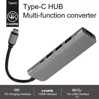 TypeC to USB 3.0 x 3 Adapter + HDMI 4K + PD 5 in 1 HD Power Supply Fit for Macbook
TypeC to USB 3.0 x 3 Adapter + HDMI 4K + PD 5 in 1 HD Power Supply Fit for Macbook
