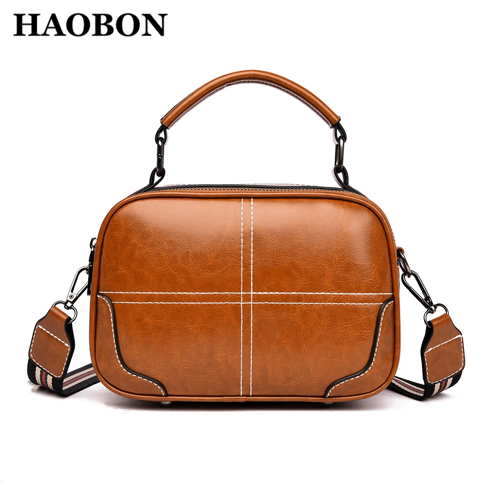 Genuine HAOBON Bags For Women Handbags Shoulder Bag PU Leather Single Strap&Handle Zipper Solid Color Square Fashion Retro Style
Genuine HAOBON Bags For Women Handbags Shoulder Bag PU Leather Single Strap&Handle Zipper Solid Color Square Fashion Retro Style