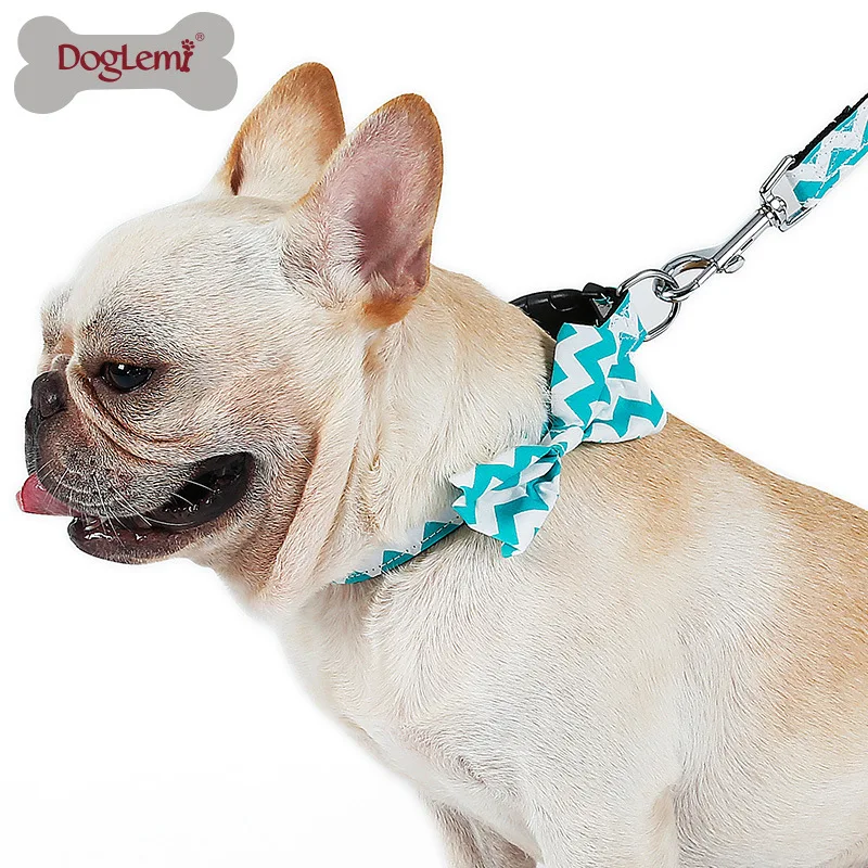 Europe And America Fashion Wave Pattern Applique Pet Collar with Bow Dog Traction Rope Set Nylon Dog Collar Chest And Back
Europe And America Fashion Wave Pattern Applique Pet Collar with Bow Dog Traction Rope Set Nylon Dog Collar Chest And Back