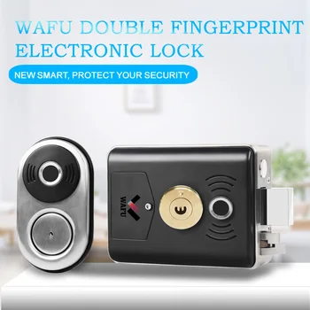 WAFU Fingerprint Door Lock Stainless Steel Smart Lock IC Card Electric Lock Home Security Keyless Lock With Emergency Key
WAFU Fingerprint Door Lock Stainless Steel Smart Lock IC Card Electric Lock Home Security Keyless Lock With Emergency Key