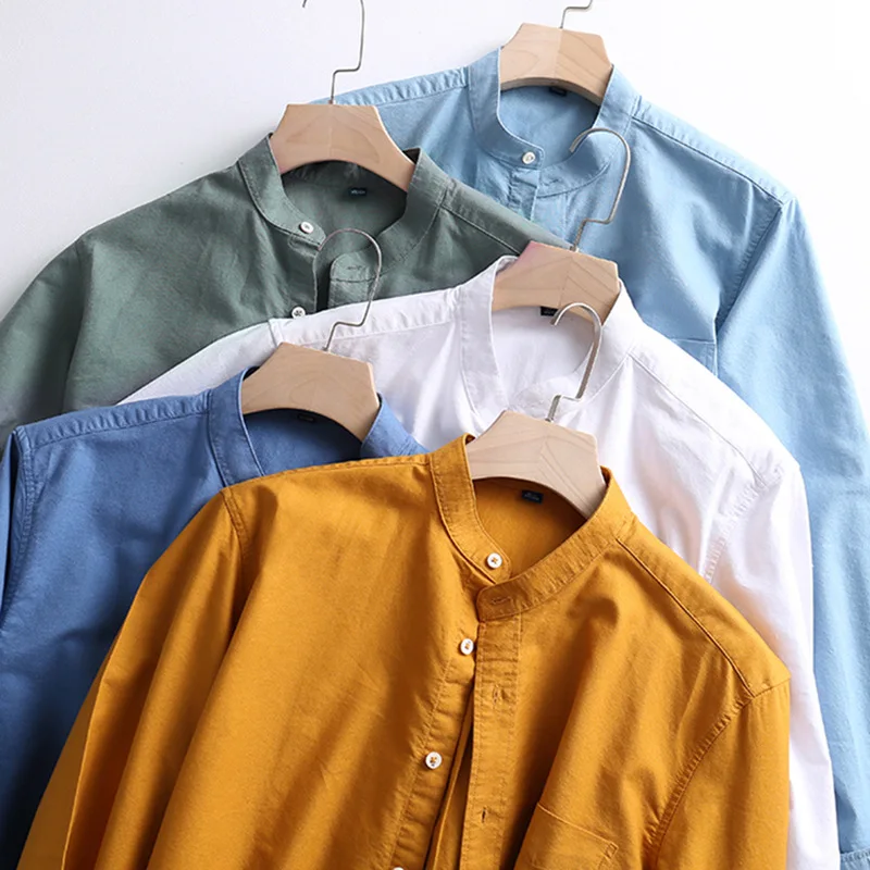 men's long sleeve shirts cotton Solid color high quality Brand casual social harajuku shirt men Spring Autumn
men's long sleeve shirts cotton Solid color high quality Brand casual social harajuku shirt men Spring Autumn