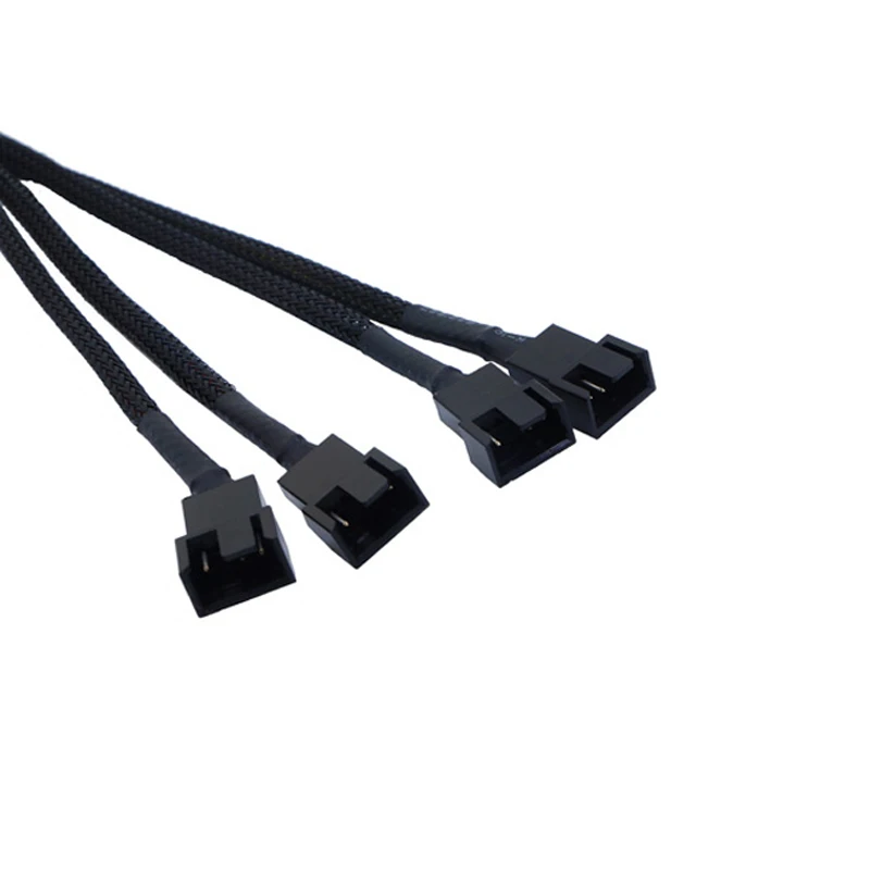 Generic PWM 4pin Fan Sleeved Extension Splitter Hub Cables,Motherboard
