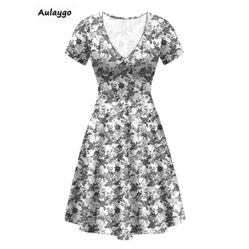Dress Womens Vintage Floral Printed Short Sleeve V-neck Dresses Ladies Summer Beach Casual Dress Women 2020 Fashion Sukienka
Dress Womens Vintage Floral Printed Short Sleeve V-neck Dresses Ladies Summer Beach Casual Dress Women 2020 Fashion Sukienka