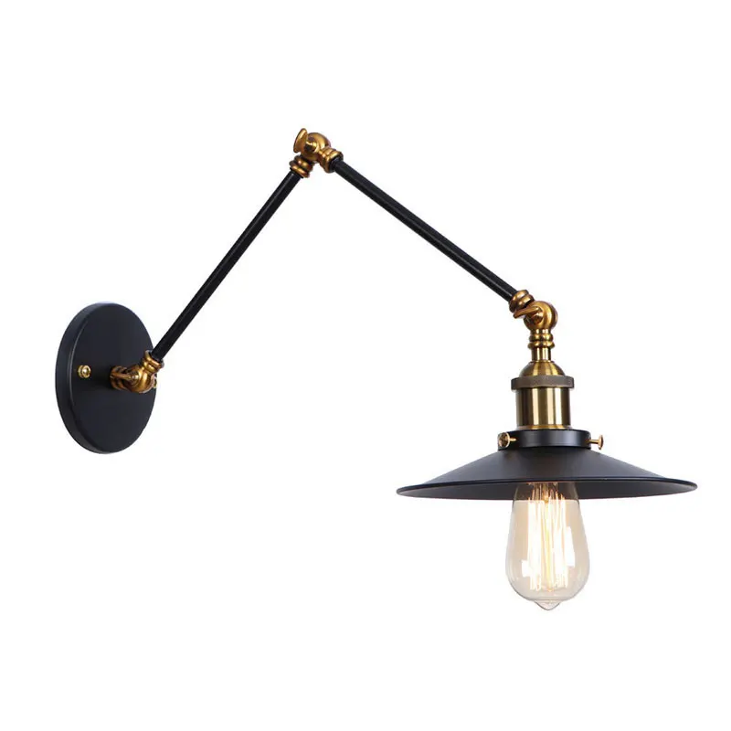 American retro loft industry iron folding lamp bedside bedroom study office wall lamp simple study corridor staircase light bra
American retro loft industry iron folding lamp bedside bedroom study office wall lamp simple study corridor staircase light bra