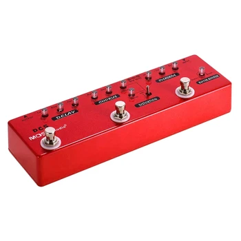 DC5 6In1 Guitar Multi Effects Pedal Delay Chorus Distortion Overdrive Booster Buffer Full Metal Shell with True Bypass
DC5 6In1 Guitar Multi Effects Pedal Delay Chorus Distortion Overdrive Booster Buffer Full Metal Shell with True Bypass