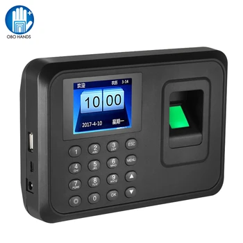 2.4inch USB Biometric Fingerprint Time Attendance Machine Finger print Time Clock Device Employee Office Check-in Recorder A6
2.4inch USB Biometric Fingerprint Time Attendance Machine Finger print Time Clock Device Employee Office Check-in Recorder A6