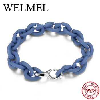 High Quality Silver Bead Chain Bracelet Round Small Beads Hard Rubber X Sea Blue Bracelets Women Men Jewelry 2020 Gift
High Quality Silver Bead Chain Bracelet Round Small Beads Hard Rubber X Sea Blue Bracelets Women Men Jewelry 2020 Gift