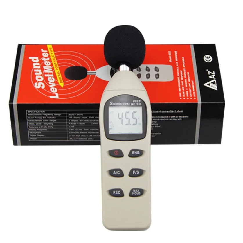 AZ 8925 Sound Level Meter Max Hold and Fast/Slow Response is Selectable,Auto/Manual Range, 4 Measurement Range in 10 Steps.
AZ 8925 Sound Level Meter Max Hold and Fast/Slow Response is Selectable,Auto/Manual Range, 4 Measurement Range in 10 Steps.