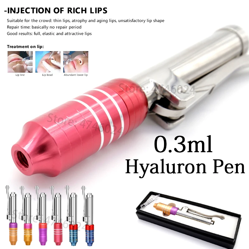 0.3ml Hyaluronic acid Pen High Pressure Massage Atomizer injection gun for Removal black eyes,dudu lip filler with Hyaluron Pen
0.3ml Hyaluronic acid Pen High Pressure Massage Atomizer injection gun for Removal black eyes,dudu lip filler with Hyaluron Pen