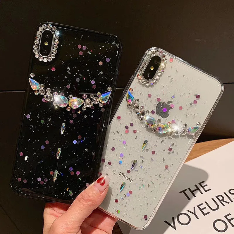 Luxury diamond phone case for iphone xs max xr xs x bling glitter case for iphone 6 6s 7 8 plus transparent TPU protective cover
Luxury diamond phone case for iphone xs max xr xs x bling glitter case for iphone 6 6s 7 8 plus transparent TPU protective cover