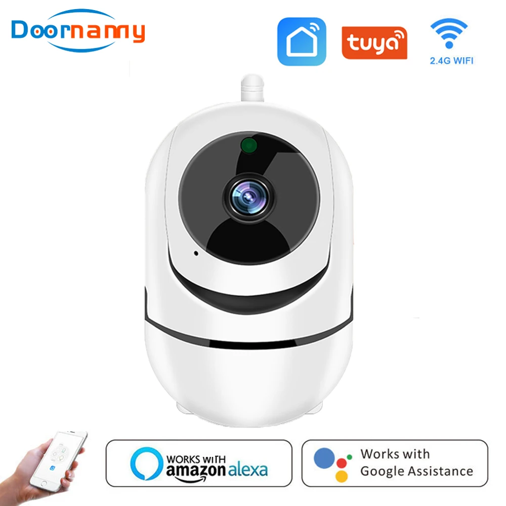 Doornanny 2.0MP 1080P Tuya Alexa Google Home Assistant Smart Video Camera WiFi Mobile Phone Remote Control PTZ IP Camera
Doornanny 2.0MP 1080P Tuya Alexa Google Home Assistant Smart Video Camera WiFi Mobile Phone Remote Control PTZ IP Camera