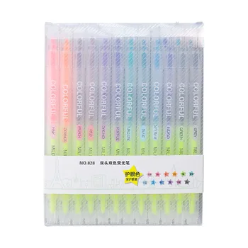 12 Colors/set Cute Mild liner Highlighter Transparent Double Headed Fluorescent Pen Drawing Marker Pen Stationery school supply
12 Colors/set Cute Mild liner Highlighter Transparent Double Headed Fluorescent Pen Drawing Marker Pen Stationery school supply