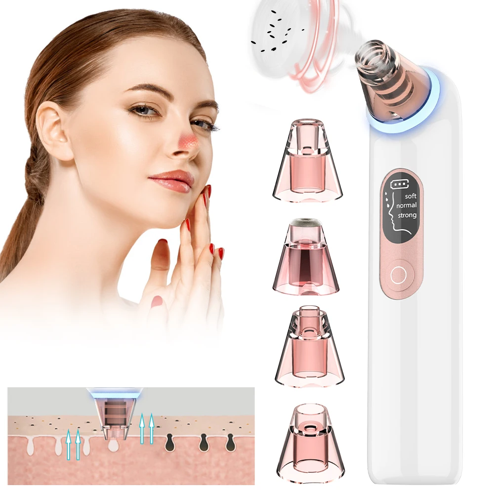 Blackhead Remover Face Deep Cleaner Pore Acne Pimple Removal Vacuum Suction Facial Diamond Beauty Clean Skin Tool Dropshpping
Blackhead Remover Face Deep Cleaner Pore Acne Pimple Removal Vacuum Suction Facial Diamond Beauty Clean Skin Tool Dropshpping