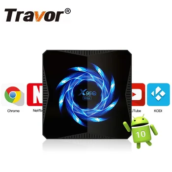 

Travor X96Q max Android 10.0 TV Box Allwinner H616 Quad Core ARM Cortex A53 smart Tv box 4GB 64GB Smart Media Player Set-top box
