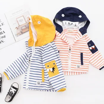 Unisex Baby Jacket Cartoon Striped Print Toddler Girl Clothes Coats 2019 Autumn New Arrival Boys Outerwear Hooded Kids Jackets
Unisex Baby Jacket Cartoon Striped Print Toddler Girl Clothes Coats 2019 Autumn New Arrival Boys Outerwear Hooded Kids Jackets