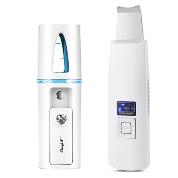 Ultrasonic Beauty Skin Scrubber Instrument SPA Cleaning Moisturing Lifting Blackhead Wrinkles Remover Mini Facial Steam Sprayer
Ultrasonic Beauty Skin Scrubber Instrument SPA Cleaning Moisturing Lifting Blackhead Wrinkles Remover Mini Facial Steam Sprayer