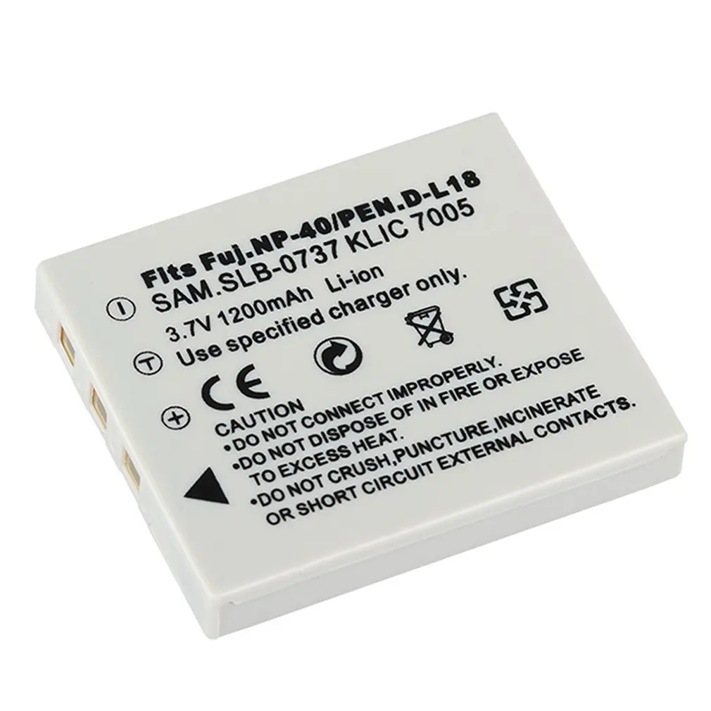 1200MAH 3.7V Rechargeable Li-ion Battery Replacement Camera Battery Pack Suitable For FUJI FinePix 40/ FinePix 402
1200MAH 3.7V Rechargeable Li-ion Battery Replacement Camera Battery Pack Suitable For FUJI FinePix 40/ FinePix 402