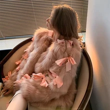 Ripple Islands-Lovely Fox Fur Coats Sweet Girl Pink Jacket Women's Bowknot Imitation Fox Fur Short Temperament Ladies Coat Thick
Ripple Islands-Lovely Fox Fur Coats Sweet Girl Pink Jacket Women's Bowknot Imitation Fox Fur Short Temperament Ladies Coat Thick