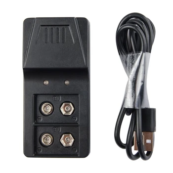 USB 9V 6F22 Battery Charger 2 Slot for 9V Rechargeable Li-lon and Ni-MH battery
USB 9V 6F22 Battery Charger 2 Slot for 9V Rechargeable Li-lon and Ni-MH battery