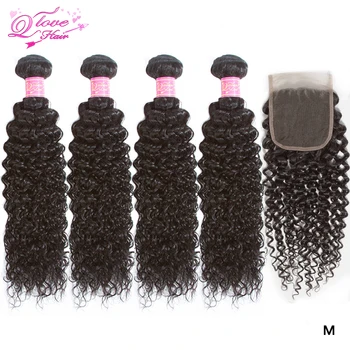 Queen love Hair 5pcs/lot Malaysian Kinky Curly Bundles 4 Bundles With Closure Human Hair Bundles With Closure Remy Hair
Queen love Hair 5pcs/lot Malaysian Kinky Curly Bundles 4 Bundles With Closure Human Hair Bundles With Closure Remy Hair