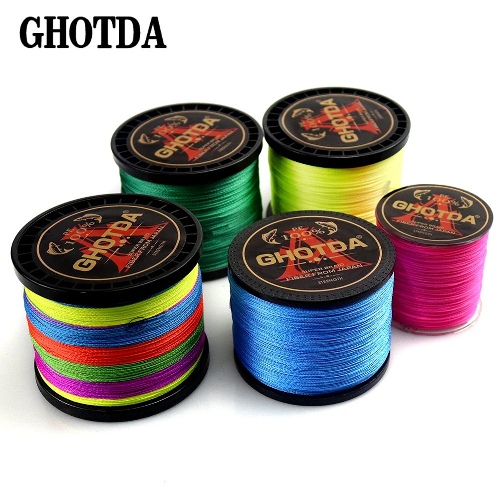 GHOTDA 8 Strands 4 Strands Japan Super Strong PE Braided Fishing Line Multifilament Fishing Line 500m Braid Thread 8/4 Braid
GHOTDA 8 Strands 4 Strands Japan Super Strong PE Braided Fishing Line Multifilament Fishing Line 500m Braid Thread 8/4 Braid