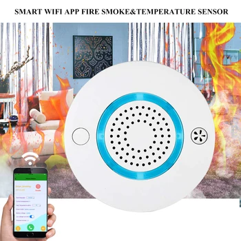 Smoke Sensors Wifi Wireless Heat 2 in 1 Smoke Temperature Detector Sensor Alarm For Home Security System
Smoke Sensors Wifi Wireless Heat 2 in 1 Smoke Temperature Detector Sensor Alarm For Home Security System