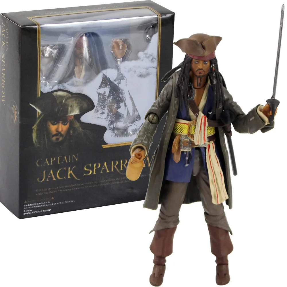 15cm New Arrival Captain Jack Sparrow with Sword Movable Statue PVC Action Figure Collection Model Toys
15cm New Arrival Captain Jack Sparrow with Sword Movable Statue PVC Action Figure Collection Model Toys