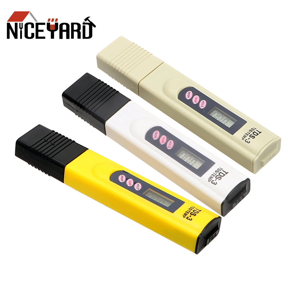 NICEYARD Water Meter Quality Testing Pen TEMP/PPM 0-9999 PPM Water Purity Filter Measuring Tools LCD Digital PH TDS Meter Tester
NICEYARD Water Meter Quality Testing Pen TEMP/PPM 0-9999 PPM Water Purity Filter Measuring Tools LCD Digital PH TDS Meter Tester