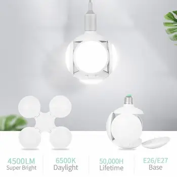 Garage Lights Round Foldable Ceiling Light UFO Bulb Office Work Lighting Folding Football Bulb Night Light ABS + PP Basement
Garage Lights Round Foldable Ceiling Light UFO Bulb Office Work Lighting Folding Football Bulb Night Light ABS + PP Basement