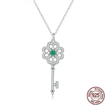Genuine 925 Sterling Silver Fashion Key Pendant Necklace for Women Chain Link Neckaces Fine Jewelry Bijoux BSN141
Genuine 925 Sterling Silver Fashion Key Pendant Necklace for Women Chain Link Neckaces Fine Jewelry Bijoux BSN141