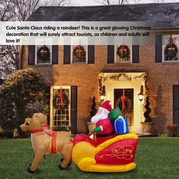 Christmas Garden Ornament Elk Sleigh Santa Claus Inflatable Decoration christmas decorations for home
Christmas Garden Ornament Elk Sleigh Santa Claus Inflatable Decoration christmas decorations for home
