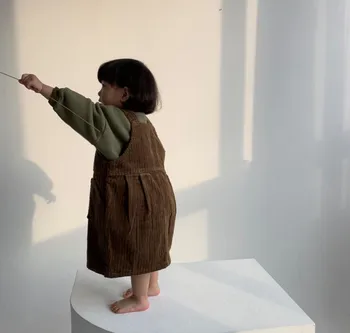 2020 Korea Style Girls Corduroy Dress Spring Fashion Girls Vest Dresses 2-7 Years PP879 
2020 Korea Style Girls Corduroy Dress Spring Fashion Girls Vest Dresses 2-7 Years PP879